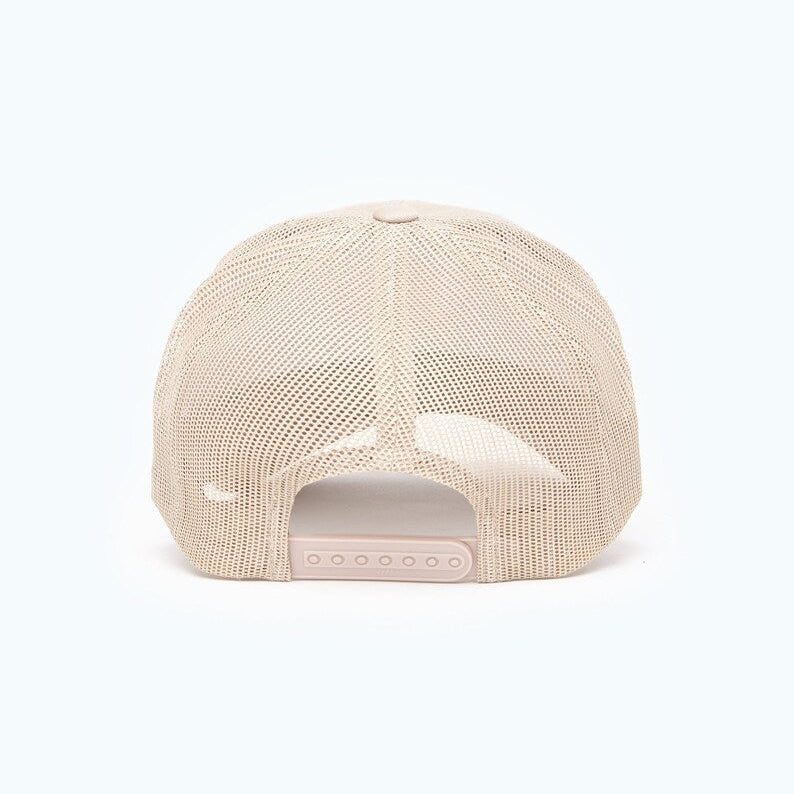 "IMAN" Islamic Hat - Beige Trucker/Net Cap